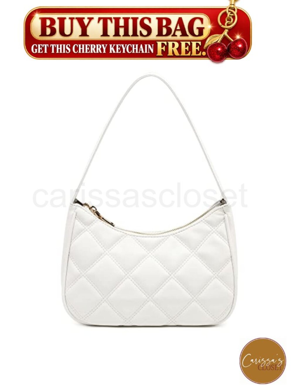 ✨ Hobo Shoulder Bag PU Leather Mini Clutch Purse Zipper Closure Cute Tote